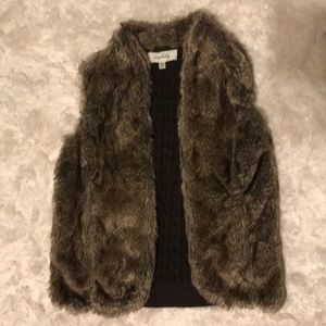 Faux Fur Vest with pockets